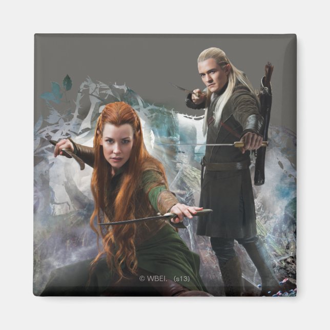 TAURIEL™ and LEGOLAS GREENLEAF™ Graphic Magnet (Front)