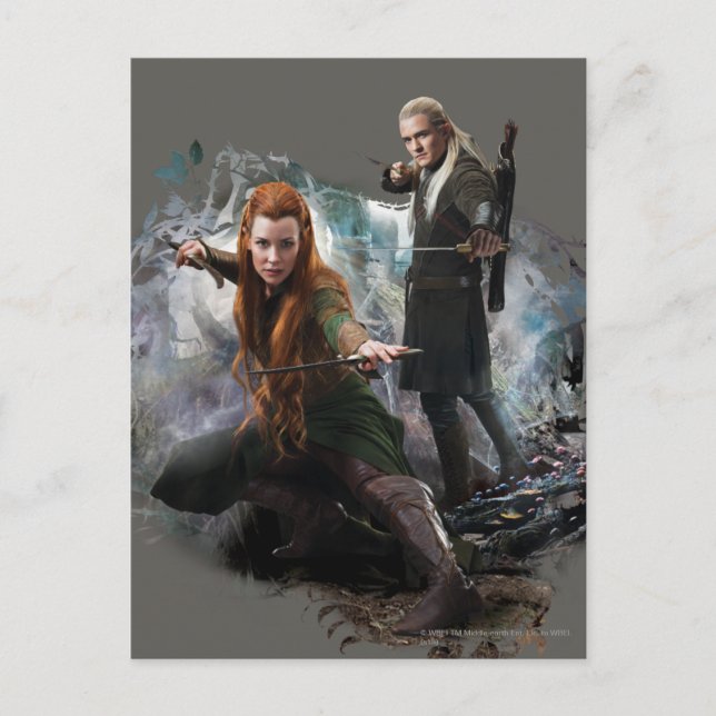 TAURIEL™ and LEGOLAS GREENLEAF™ Graphic Postcard (Front)