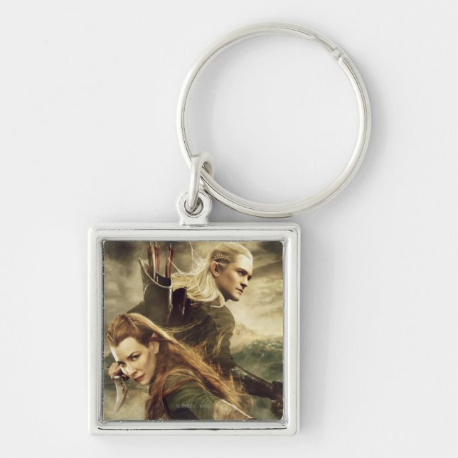 TAURIEL™ And LEGOLAS GREENLEAF™ Movie Poster 3 Key Ring (Front)