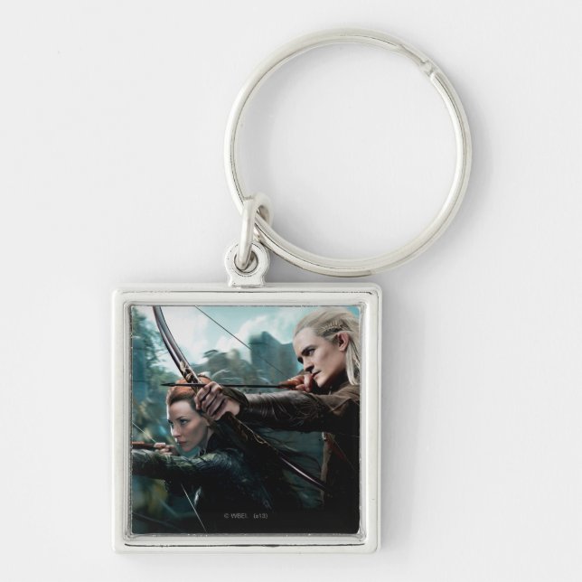 TAURIEL™ and LEGOLAS GREENLEAF™ Movie Poster Key Ring (Front)
