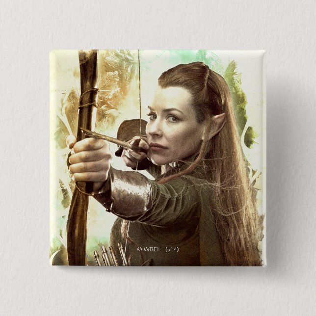 TAURIEL™ Daughter of Mirkwood 15 Cm Square Badge (Front)