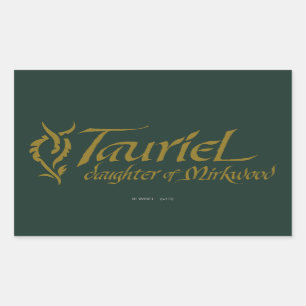 TAURIEL™ Name Rectangular Sticker