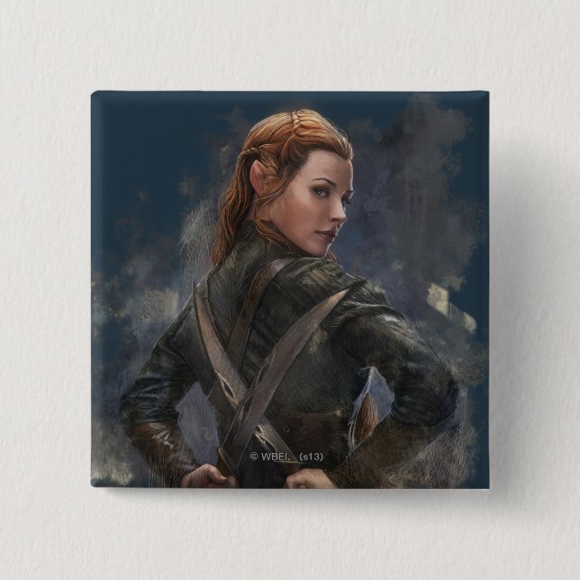 TAURIEL™ Sketch 15 Cm Square Badge (Front)