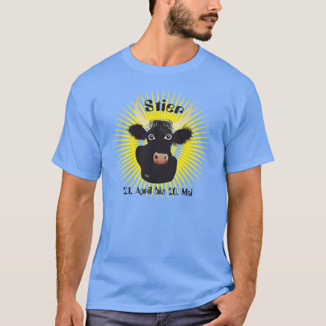 Taurus 21 April to 20 May T-Shirt (Front)