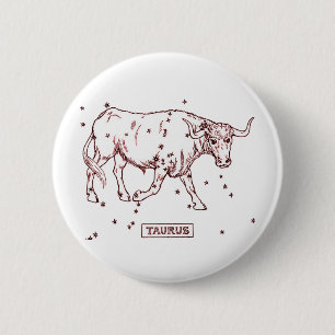 Taurus 6 Cm Round Badge