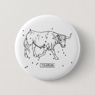 Taurus 6 Cm Round Badge