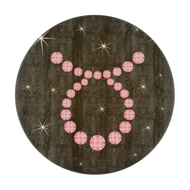Taurus April 21 to May 20 Glassboard Cutting Board (Front)
