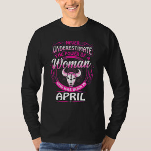 Taurus April Queen Women Born In April Pink T-Shirt