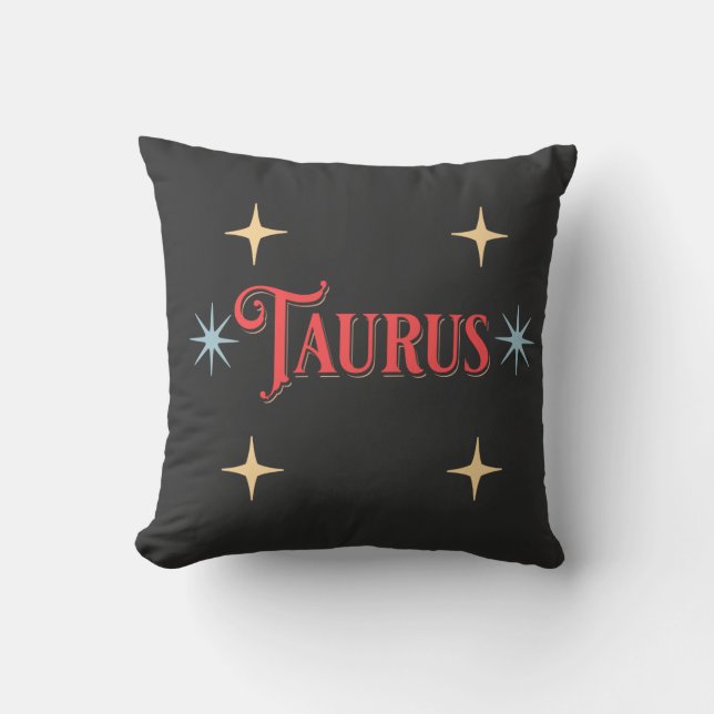 Taurus Astrological Sign  Cushion (Front)