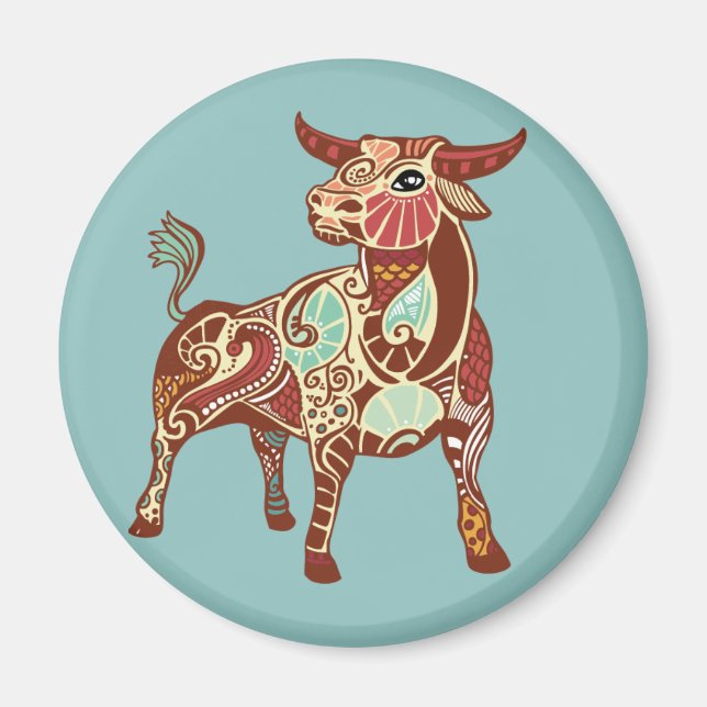 Taurus Astrological Sign Magnet (Front)