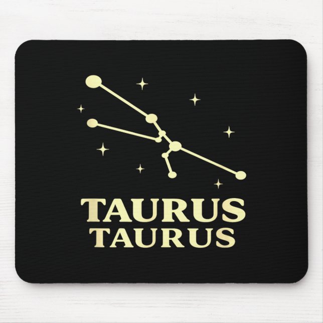 Taurus astrology star sign constellation zodiac  mouse mat (Front)