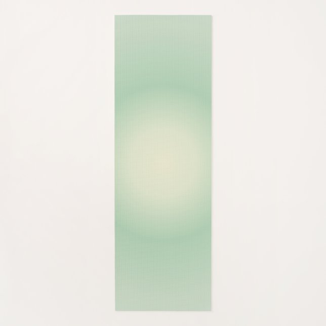 Taurus Aura Gradient Zodiac, Green Aura Gradient Yoga Mat (Front)