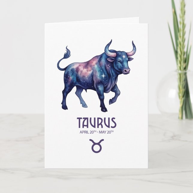 Taurus Birthday Card (Front)