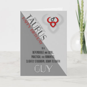 Taurus Birthday for Him April 21st to May 21st Card