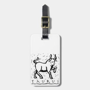 Taurus Birthday Year Astrological Zodiac Sign Luggage Tag