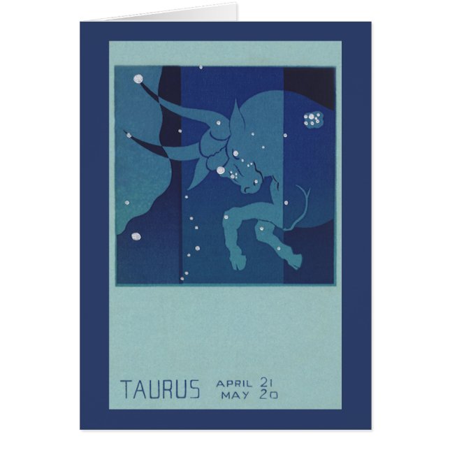 Taurus Bull Constellation Vintage Zodiac Astrology (Front)