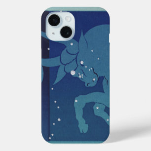 Taurus Bull Constellation Vintage Zodiac Astrology iPhone 15 Case