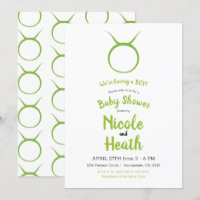TAURUS Bull Green Astrology Zodiac Baby Shower  