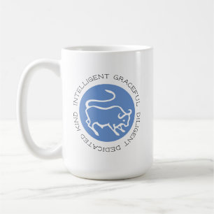 Taurus Bull Logo Zodiac Star Sign Astrology Coffee Mug
