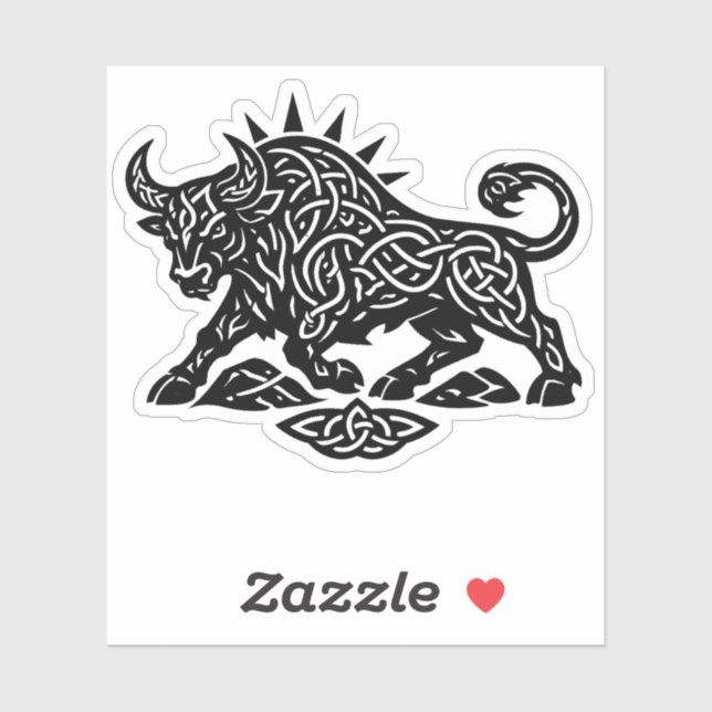 Taurus Bull Sigil — Earthbound Zodiac Inkwork (Sheet)