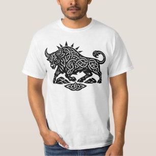 Taurus Bull Sigil — Earthbound Zodiac Inkwork T-Shirt