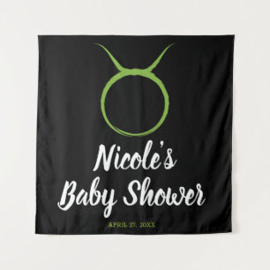Taurus Bull Spring Astrology Zodiac Party Backdrop Tapestry