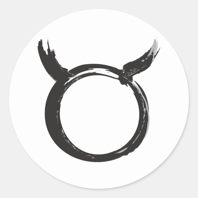 Taurus Bull Zodiac April May Spring Astrology  Classic Round Sticker (Front)