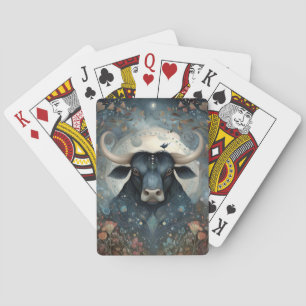 Taurus Bull Zodiac Astrology Mystical Birthday Playing Cards