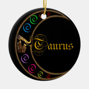 Taurus Ceramic Tree Decoration