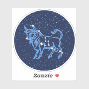 Taurus Constellation and Zodiac Sign with Stars