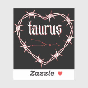 Taurus Constellation Gothic Barbed Wire Design