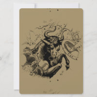 Taurus Constellation Hevelius 1690 Engraving