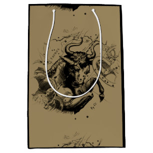 Taurus Constellation Hevelius 1690 Engraving Medium Gift Bag