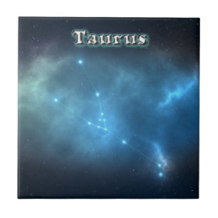 Taurus constellation tile