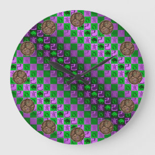 Taurus & Earth Boar Large Clock