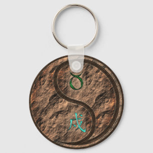 Taurus & Earth Dog Key Ring