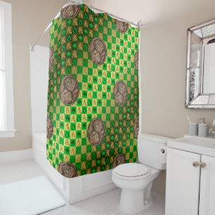 Taurus & Earth Dragon Shower Curtain