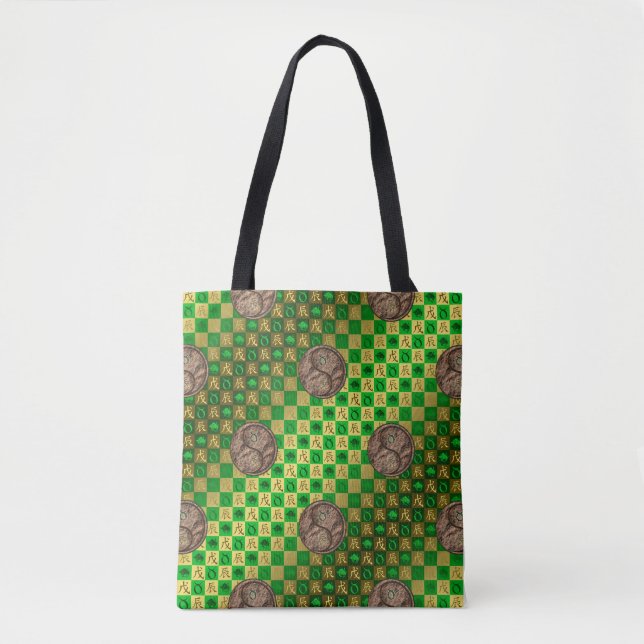Taurus & Earth Dragon Tote Bag (Front)