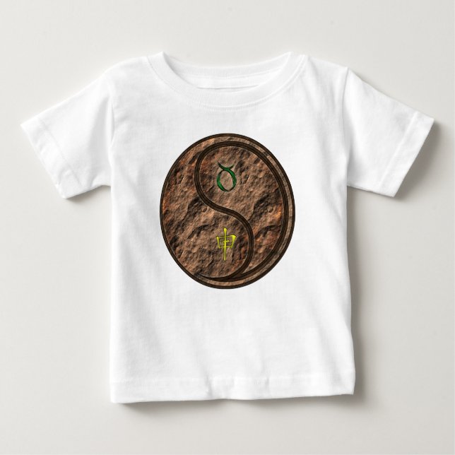 Taurus & Earth Monkey Baby T-Shirt (Front)