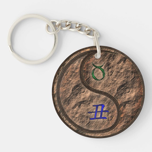 Taurus & Earth Ox Key Ring (Front)