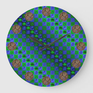 Taurus & Earth Ox Large Clock