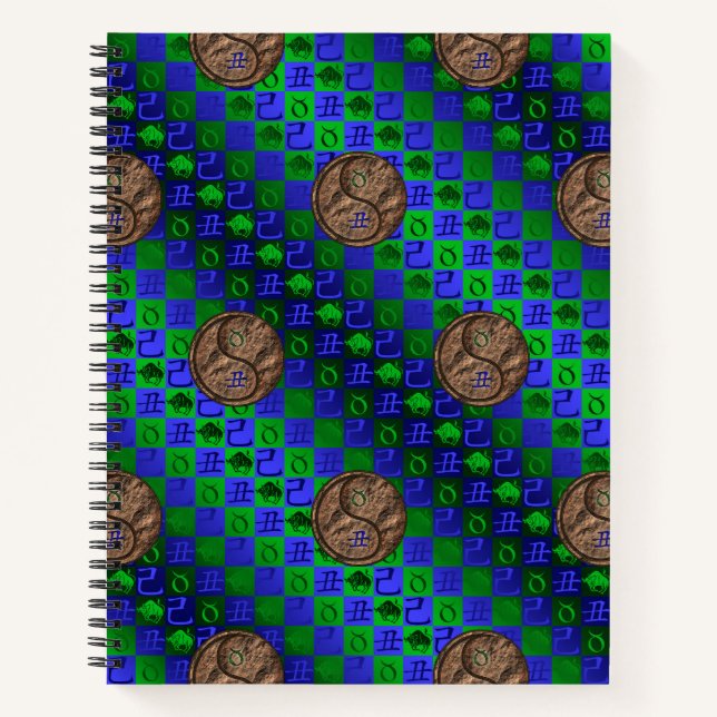 Taurus & Earth Ox Notebook (Front)