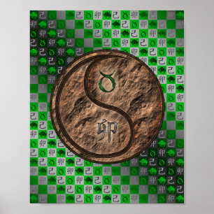 Taurus & Earth Rabbit Poster