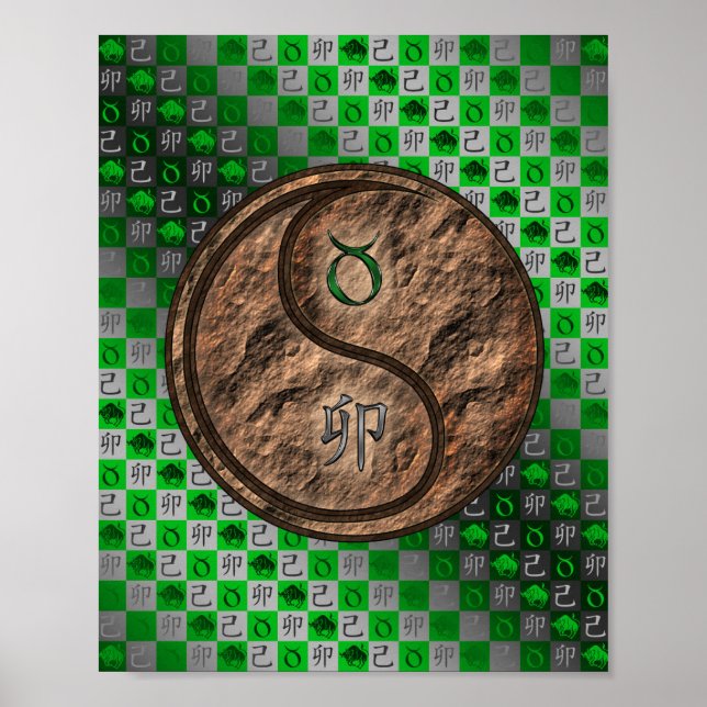 Taurus & Earth Rabbit Poster (Front)