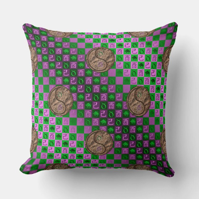Taurus & Earth Rooster Cushion (Front)