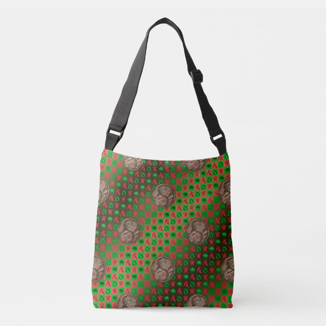Taurus & Earth Tiger Crossbody Bag (Front)