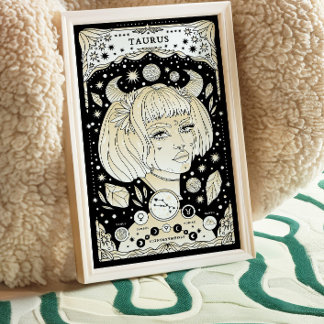 Taurus Elegant and Grounded - Zodiac Wall Art