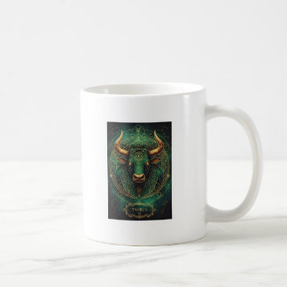 Taurus Emerald and Gold Astrology Coffee Cup