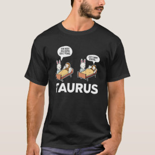 Taurus Facts Astrology Sarcastic Sloth Coma Zodiac T-Shirt