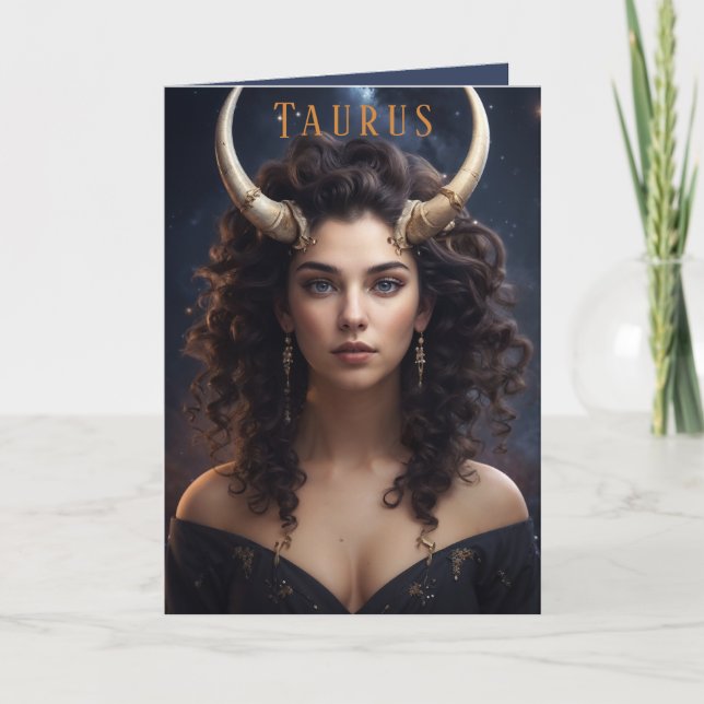 Taurus Female Birthday Card (Front)